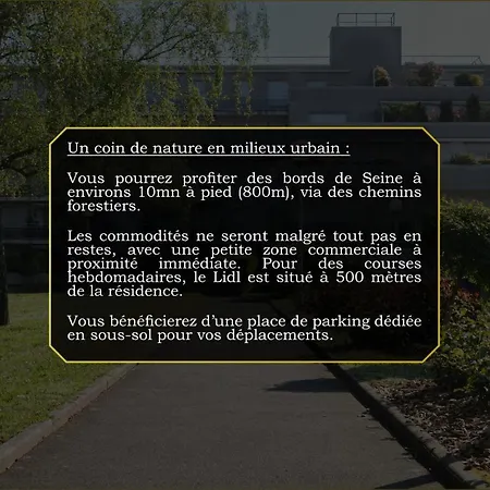 公寓 The - Quiet And Fully Equipped High-end With Parking Courcouronnes